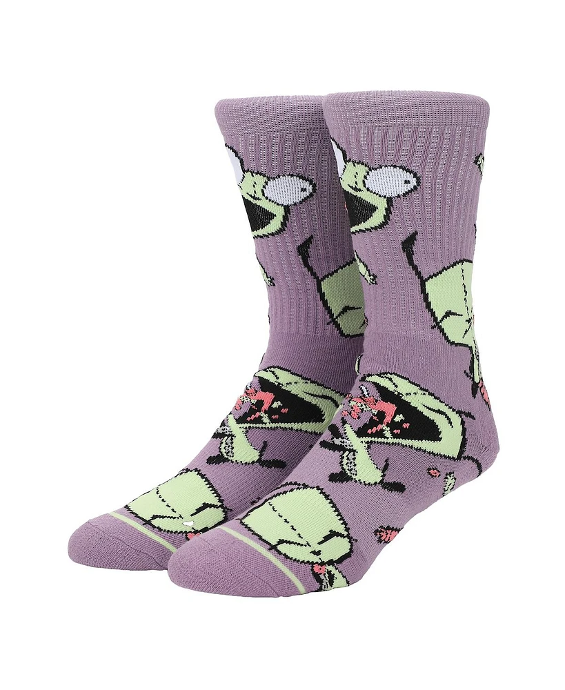 Invader Zim Men's Gir Athletic Crew Socks