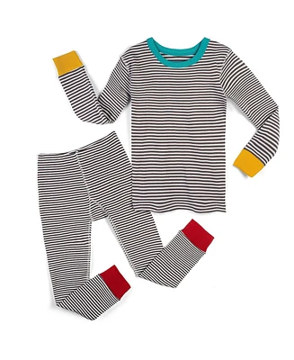 Mightly Kids Kids' Fair Trade 100% Organic Cotton Tight Fit Pajamas, 2-Piece Set