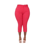 Smak Parlour Plus Size Kitschy Shaped Pocket Smarty Pants Capris