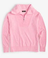 Charter Club 100% Cashmere Women's Quarter-Zip Sweater, Created for Macy's