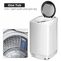 Costway Full-Automatic Laundry Wash Machine Washer/Spinner W/Drain Pump