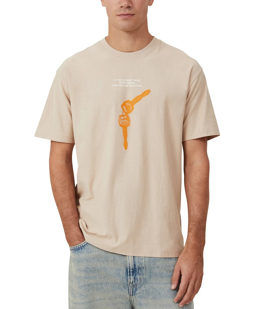 Cotton On Men's Loose Fit Music T-Shirt