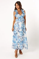 Petal and Pup Women's Lucah Frill Shoulder Maxi Dress