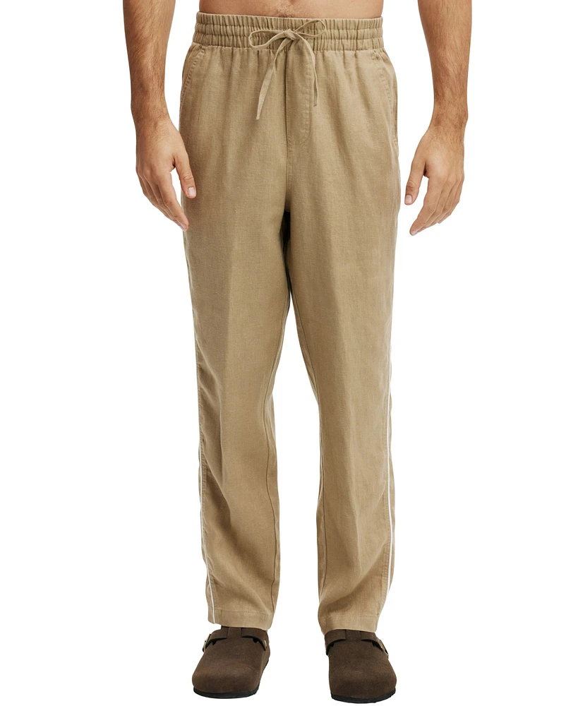 Cotton On Men's Linen Drawstring Pants