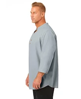 KingSize Big & Tall Hemp Mandarin Collar Shirt