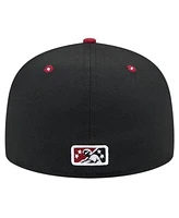 New Era Men's Black Round Rock Express Theme Night Briskets 59FIFTY Fitted Hat