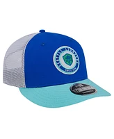 New Era Men's Blue Seattle Sounders Fc Throwback Trucker Low Profile 9FIFTY Snapback Hat