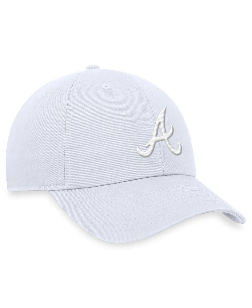 Nike Men's White Atlanta Braves Club Adjustable Hat