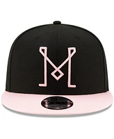 New Era Men's Black Inter Miami Cf Starting 9FIFTY Adjustable Snapback Hat