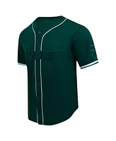 Pro Standard Men's Green New York Jets Triple Tonal Mesh Button-Up Shirt