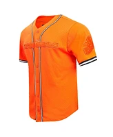 Pro Standard Men's Orange Cincinnati Bengals Triple Tonal Mesh Button-Up Shirt