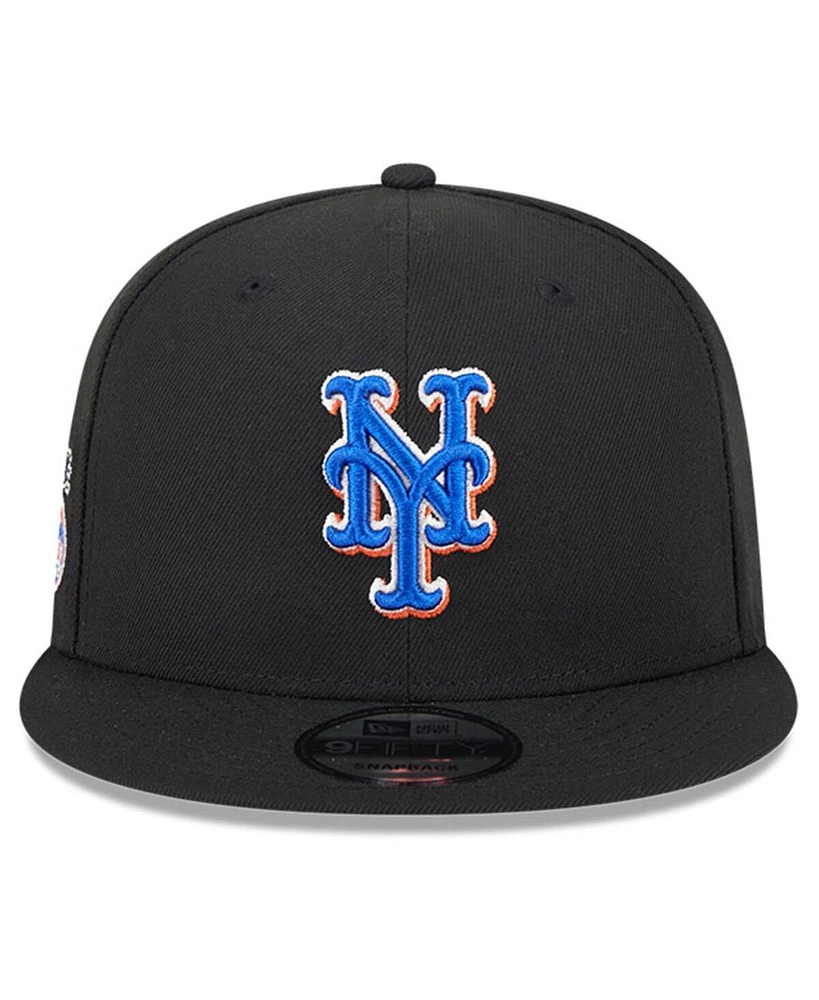 New Era Men's Black York Mets Big League Chew Team 59FIFTY Fitted Hat