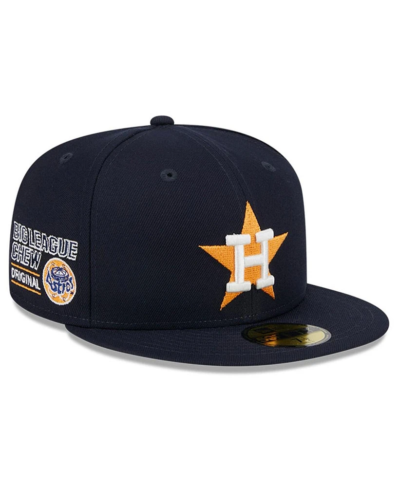 New Era Men's Navy Houston Astros Big League Chew Team 59FIFTY Fitted Hat