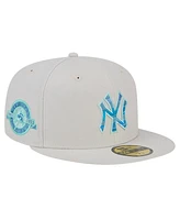 New Era Men's Khaki York Yankees Stone Mist 59FIFTY Fitted Hat