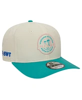 New Era Men's White Alpine Miami 9FIFTY Snapback Hat