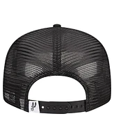 New Era Men's Black San Antonio Spurs Evergreen Meshback 9FIFTY Snapback Hat