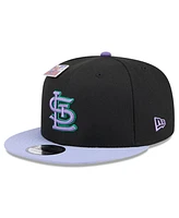 New Era Men's Black/Purple St. Louis Cardinals Grape Big League Chew Flavor Pack 9FIFTY Snapback Hat