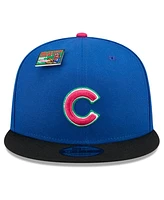 New Era Men's Royal/Black Chicago Cubs Watermelon Big League Chew Flavor Pack 9FIFTY Snapback Hat