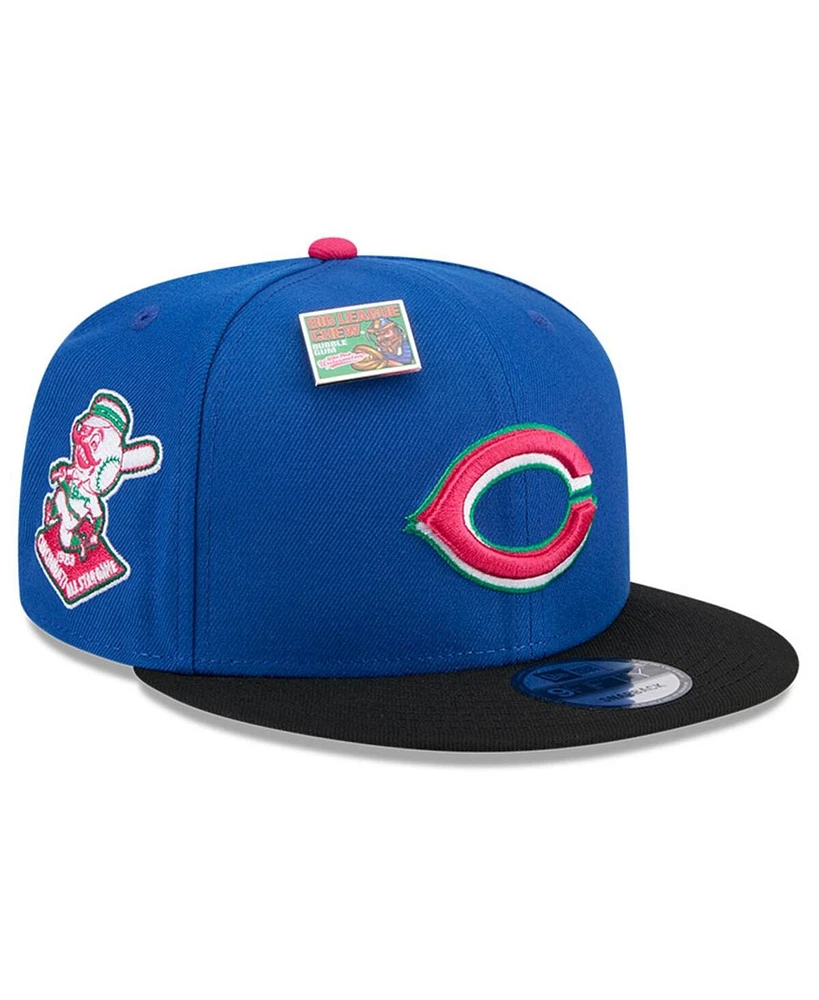 New Era Men's Royal/Black Cincinnati Reds Watermelon Big League Chew Flavor Pack 9FIFTY Snapback Hat