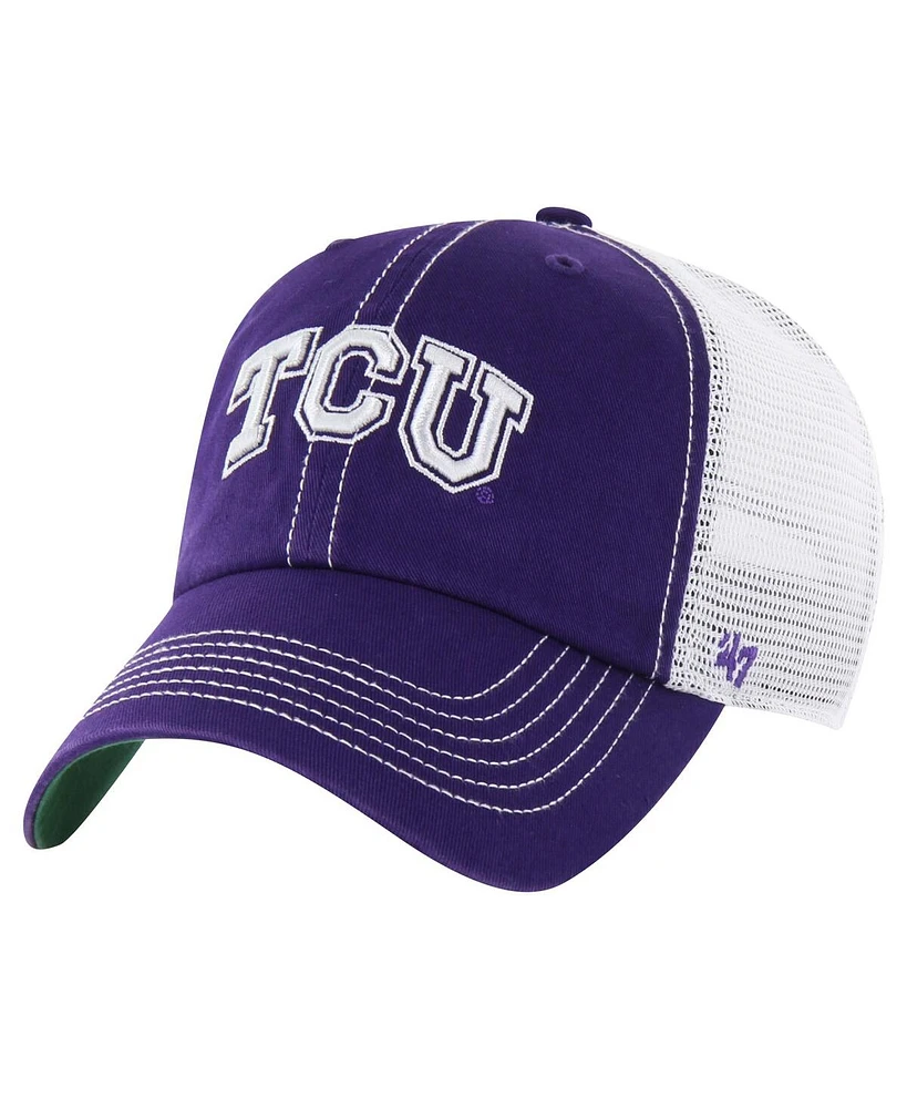 47 Brand Men's Purple Tcu Horned Frogs Trawler Clean Up Adjustable Hat