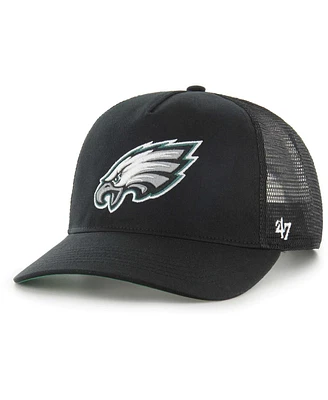 47 Brand Men's Black Philadelphia Eagles Mesh Hitch Trucker Adjustable Hat