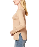 Melissa Paige Women's V-Neck Wide-Hem Wide-Cuff Sweater