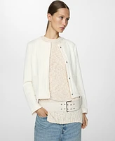 Mango Women's Pocket Textured Jacket