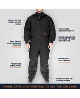 RefrigiWear Big & Tall ComfortGuard Insulated Coveralls Water-Resistant Denim Shell