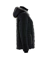 RefrigiWear Plus Size Pure Soft Puffer Jacket with Removable Hood - Water-Repellent & Wind-Tight Winter Coat