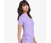 Calypsa Women's Mock Neck Adele Swim Top