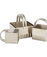 Rsvp International Endurance 4 Piece Square Rippled Biscuit Cutters