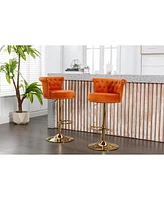 Adjustable Swivel Bar Stools Set for Kitchen