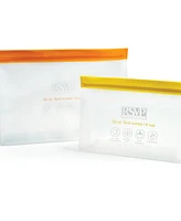 Rsvp International Polyethylene 2 Piece 10" x 7.6" Eco Stand-n-Seal Bag