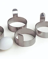 Rsvp International Endurance Stainless Steel 3x3x2" Egg Ring 4 Piece