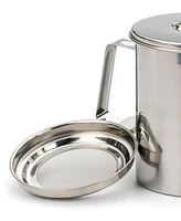 Rsvp International Stainless Steel Endurance Medium 6 Cup Fryer's Friend Grease Keeper