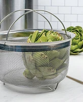 Rsvp International Endurance Stainless Steel 3 Quart Mesh Basket With Folding Handles