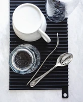 Rsvp International Silicone 12x7" Black Sink Mat/Hot pad
