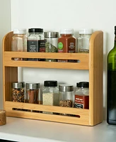 Rsvp International Wood 12" x 2.75" x 10.25" Spice Rack jars not included