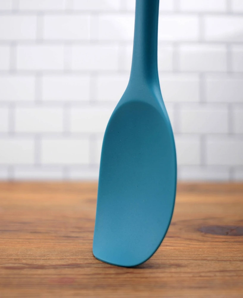 Rsvp International Silicone Coated Steel 11" x 2.25" Ela Series Turquoise Spoon