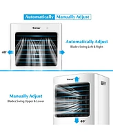 Costway Evaporative Portable Air Cooler Fan & Humidifier w/ Remote Control 7.5 Timer
