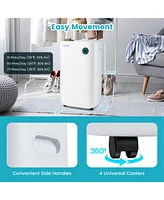 Costway 4500 Sq. Ft Dehumidifier for Home & Basements, 73-Pint Quiet Dehumidifier with 5 Modes