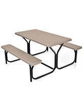 Picnic Table Bench Set Outdoor Backyard Garden Party Dining All Weather