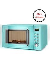 0.7Cu.ft Retro Countertop Microwave Oven 700W Led