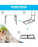 Costway Folding Fish Table Hunting Clean Cutting Camping Sink Faucet