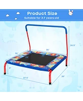 Costway 36" Kids Square Trampoline Indoor Outdoor Rebounder