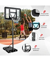 Costway Portable Basketball Hoop Stand Adjustable Height Shatterproof