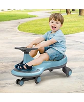 Costway Wiggle Car Ride-on Toy w/ Flashing Wheels for Toddlers & Kids
