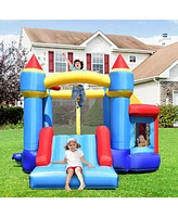 Inflatable Bounce House Castle Slide Bouncer Shooting Net