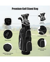 Costway Ladies Womens Complete Golf Clubs Set 10 Pieces Includes Alloy Driver