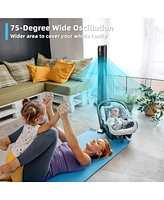 Costway 40''Tower Fan with Remote 75 Degree Oscillating Fan w/ 3 Wind Modes & 4 Wind Speeds